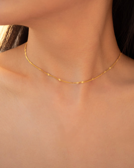 Luce Necklace │ 微光細古巴項鍊