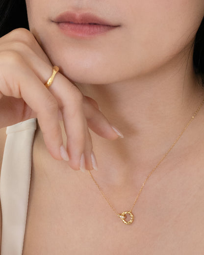 Wavelet Necklace │ 波紋雙環項鍊