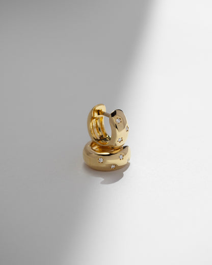 Flora Hoops │ 小花耳圈