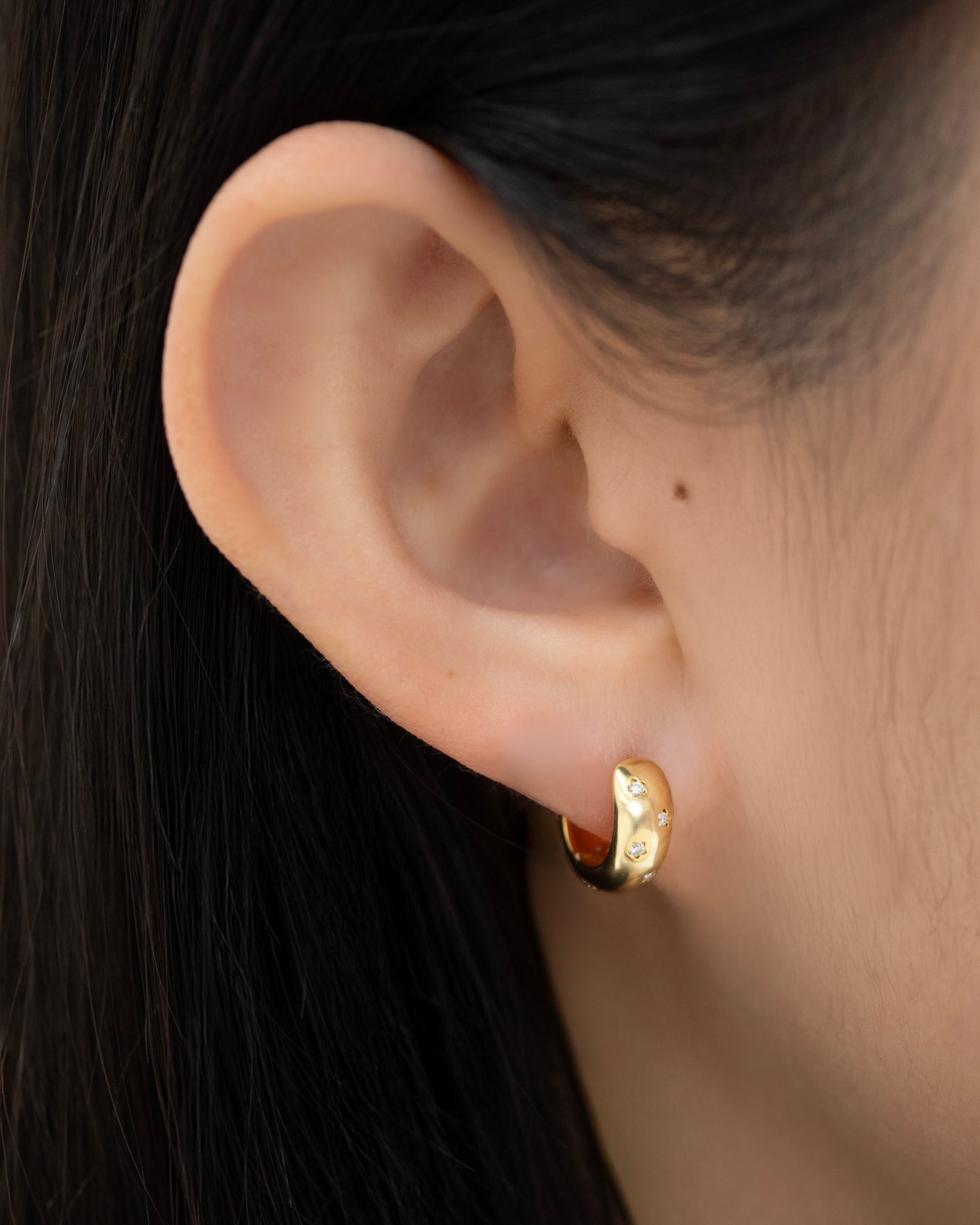 Flora Hoops │ 小花耳圈