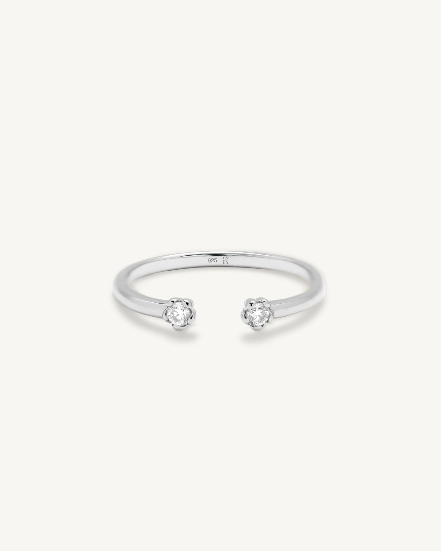 Bloomy Ring │ 雙花開口戒