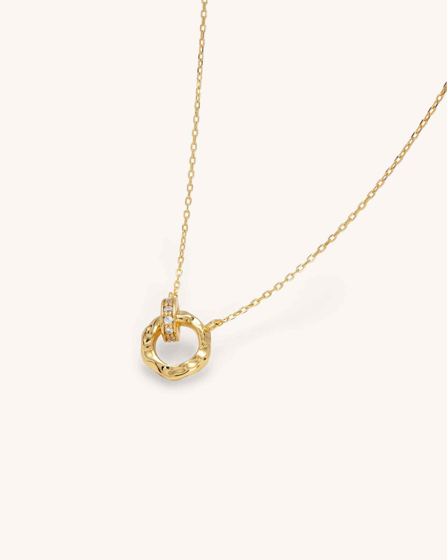 Wavelet Necklace │ 波紋雙環項鍊