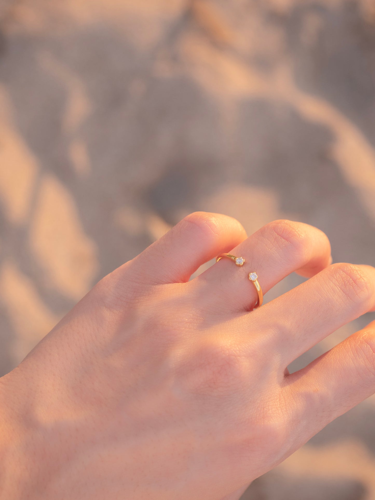 Bloomy Ring │ 雙花開口戒