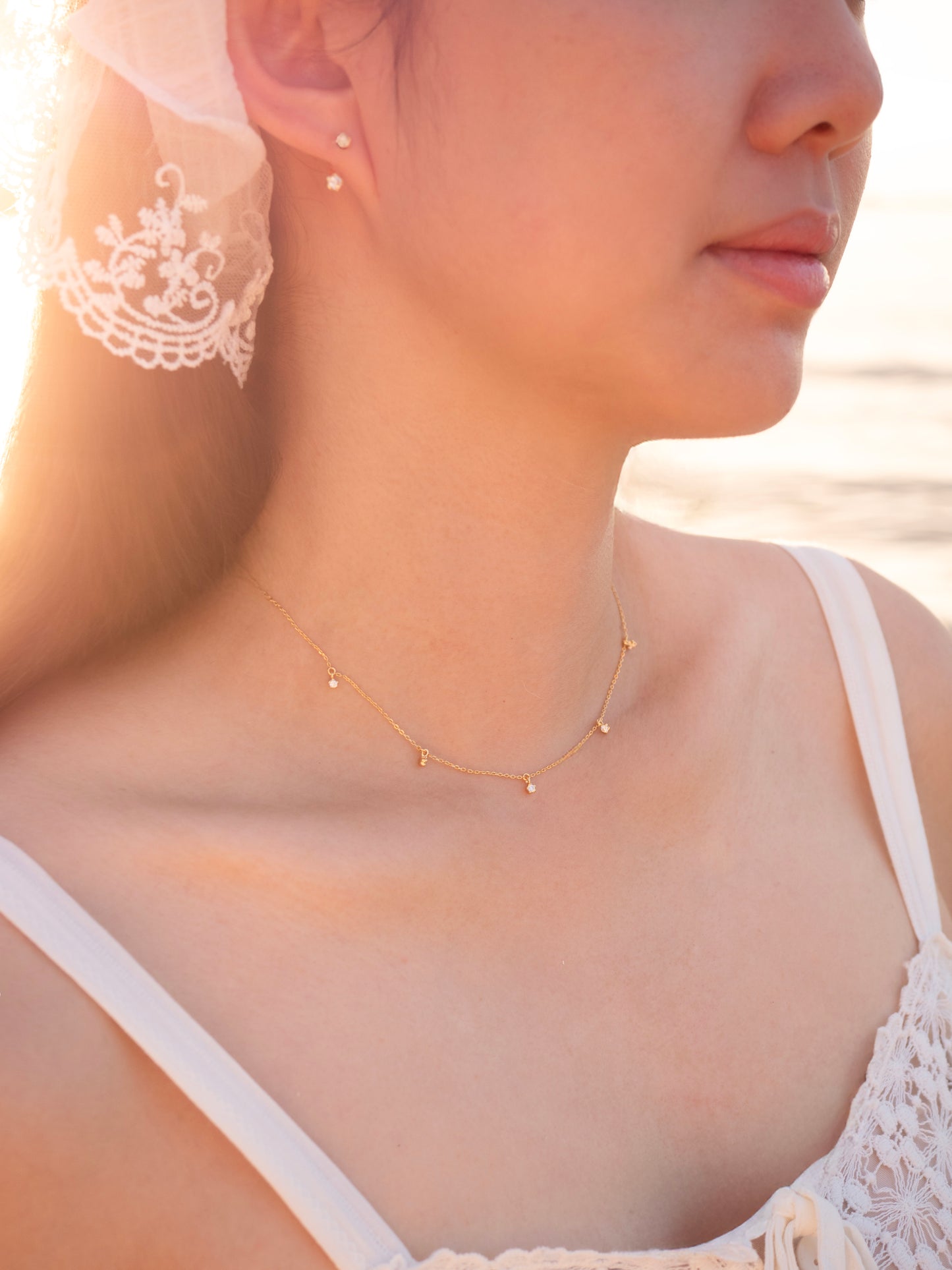 Bloomy Necklace │  花鑽項鍊