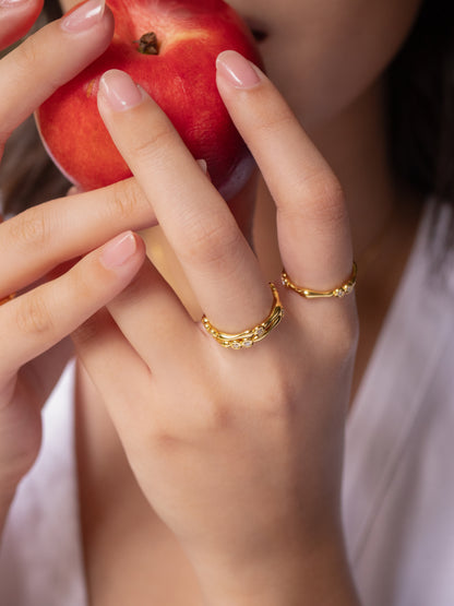 Ori Ring │ 果穗 雙層戒指