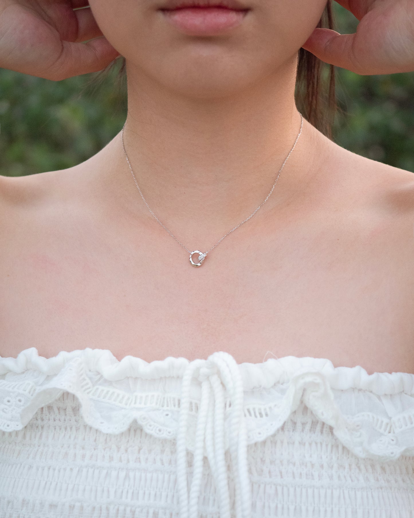 Wavelet Necklace │ 波紋雙環項鍊