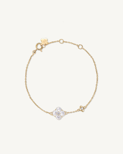 Clova Bracelet │ 四葉花母貝手鍊
