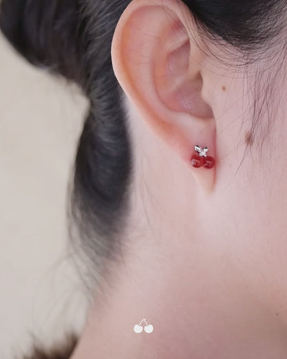 Sweet Cherry Earrings │ 甜櫻 耳環（預購）