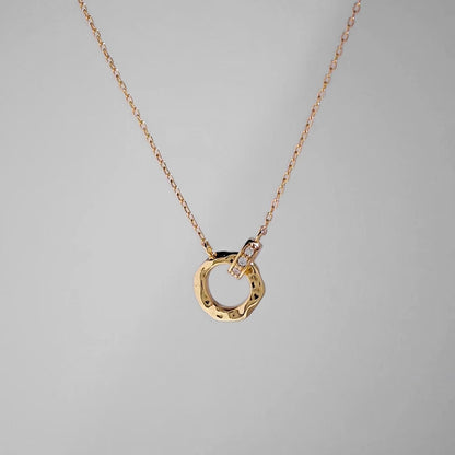 Wavelet Necklace │ 波紋雙環項鍊